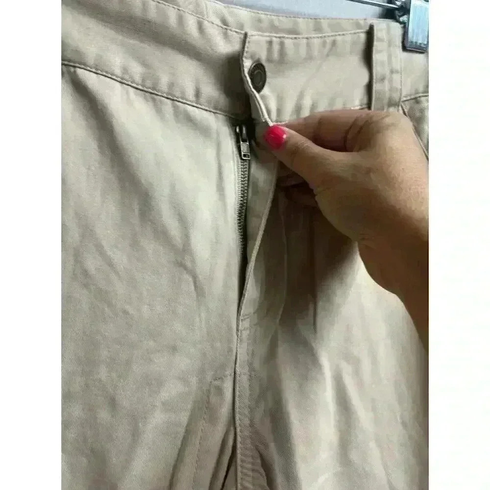 Lauren Jeans Company Ralph Lauren Khaki Women's Size 8 Paratrooper Cargo Pants - Picture 5 of 10